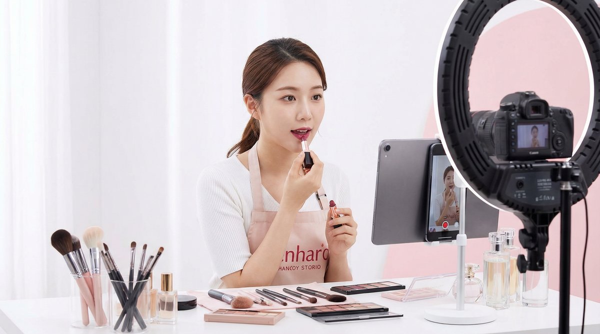 国产自拍美妆视频教程